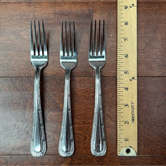 Waterford Russborough Stainless Steel Flatware Silverware Mixed Set, 9 Pieces - Picture 11 of 16